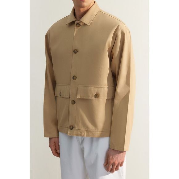 NWT Trendyol Men Regular fit Shirt collar Woven Jacket - Picture 6 of 13